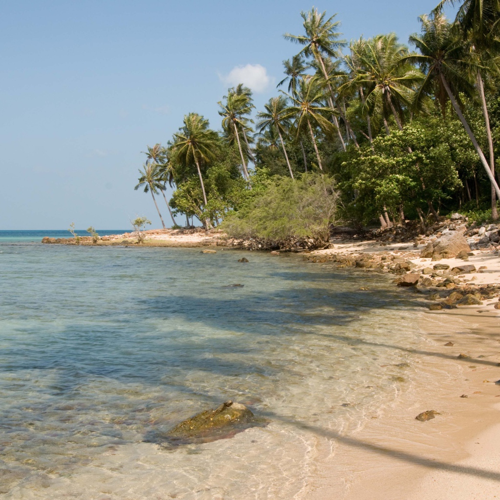 Дикий пляж на острове Панган, Таиланд