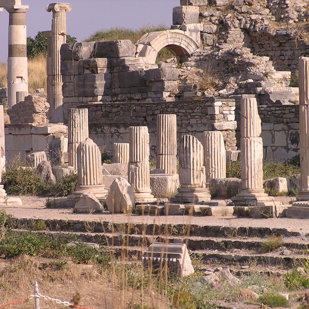 Старинные развалины в Эфесе, Турция