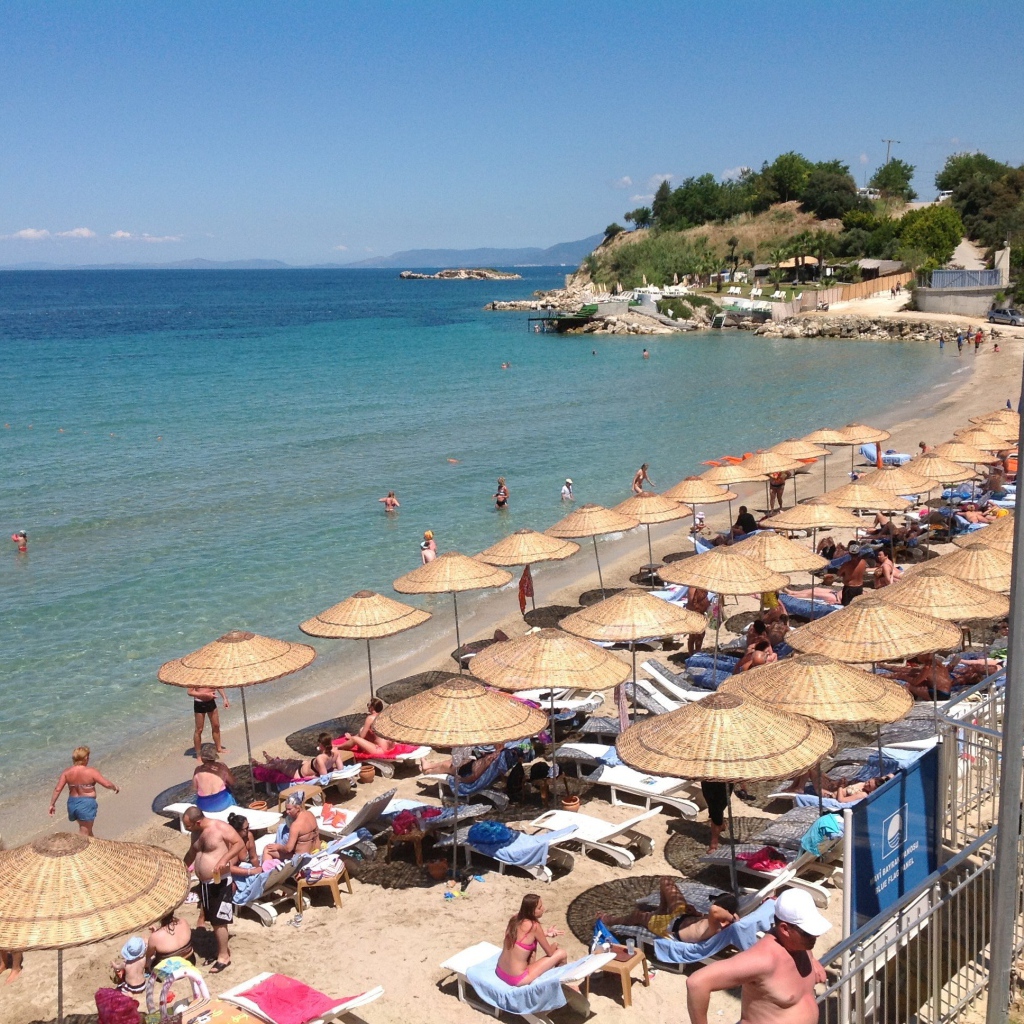 Пляж в Кушадасы, Турция