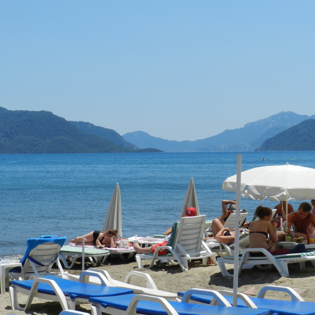 Пляж в Мармарис, Турция