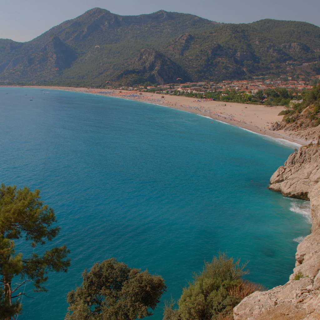 Бескрайний пляж Фетхие, Турция