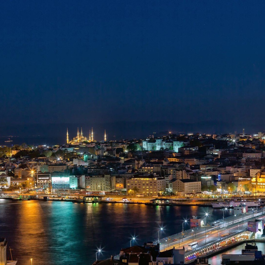Вечер в заливе Стамбула