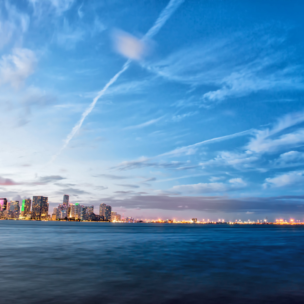 Чистое небо над Майами