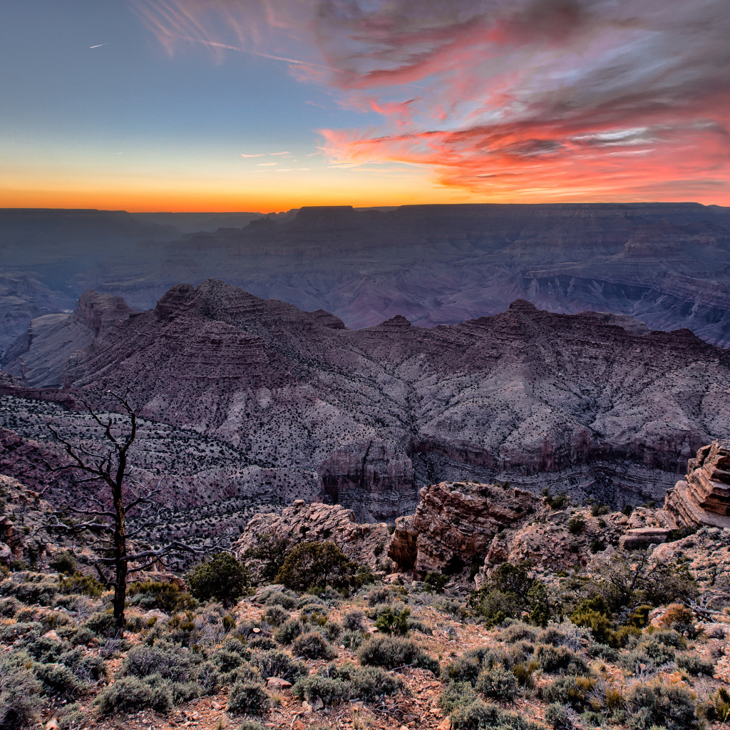 Сумерки в Гранд-Каньоне, США