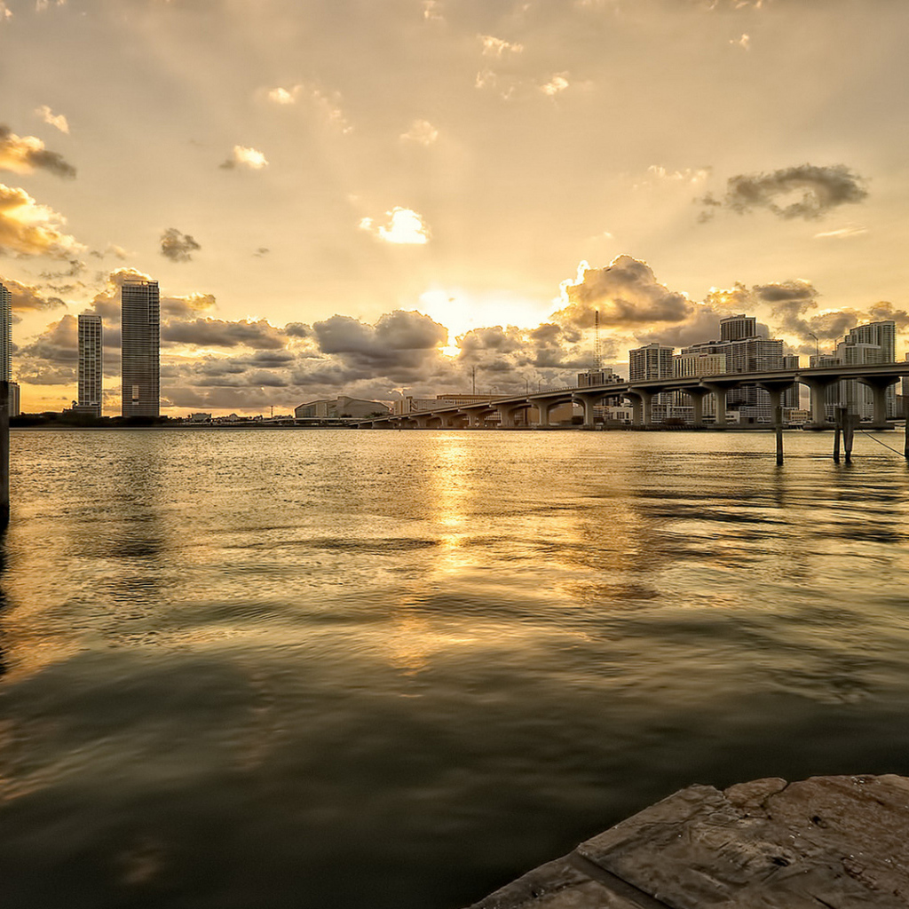 Сказочный закат в Майами