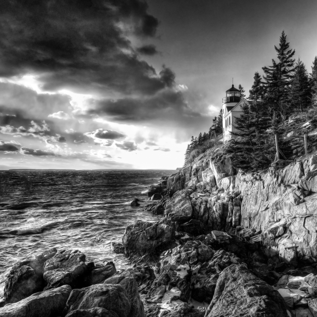 Маяк в Мэне, Новая Англия, США