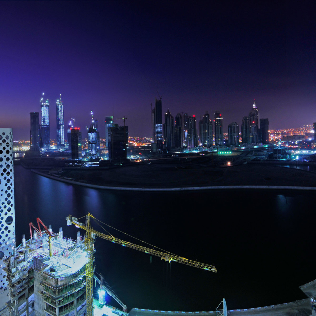 Стройка новых зданий в Дубаи