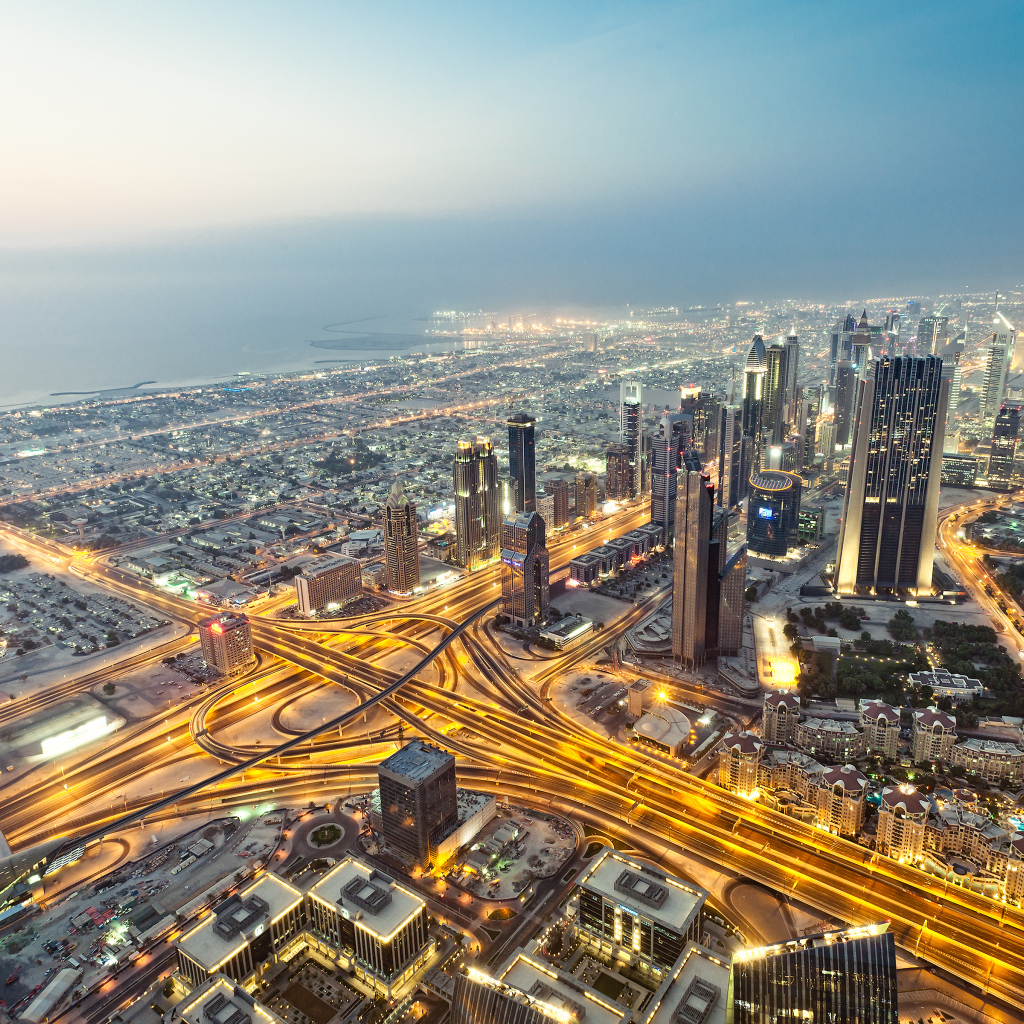 Фотография с Бурдж-Халифа, Дубай, Объединенные Арабские Эмираты