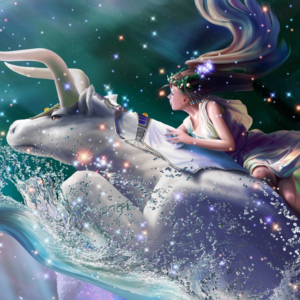 Девушка верхом на Тельце