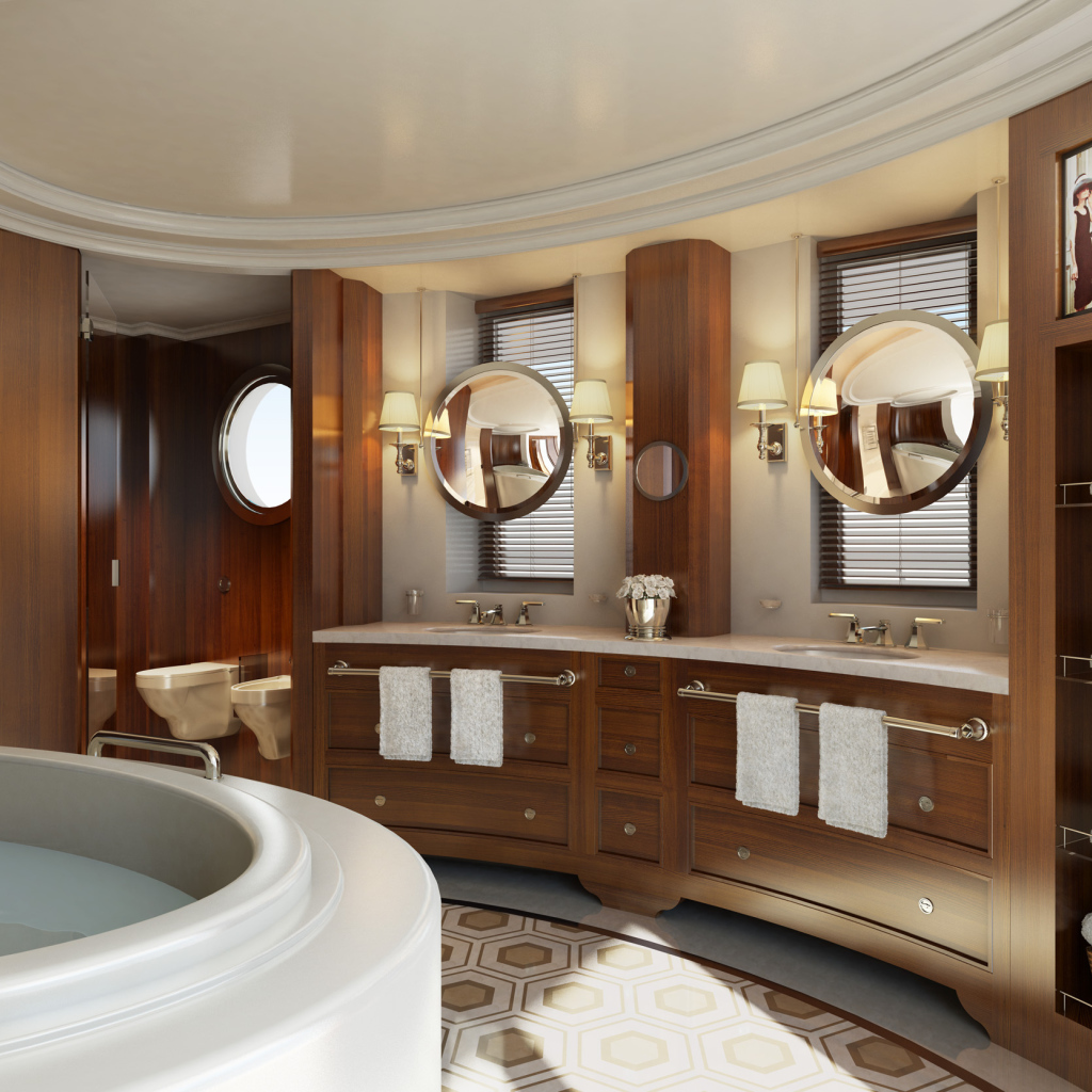 Ванная комната в роскошном отеле