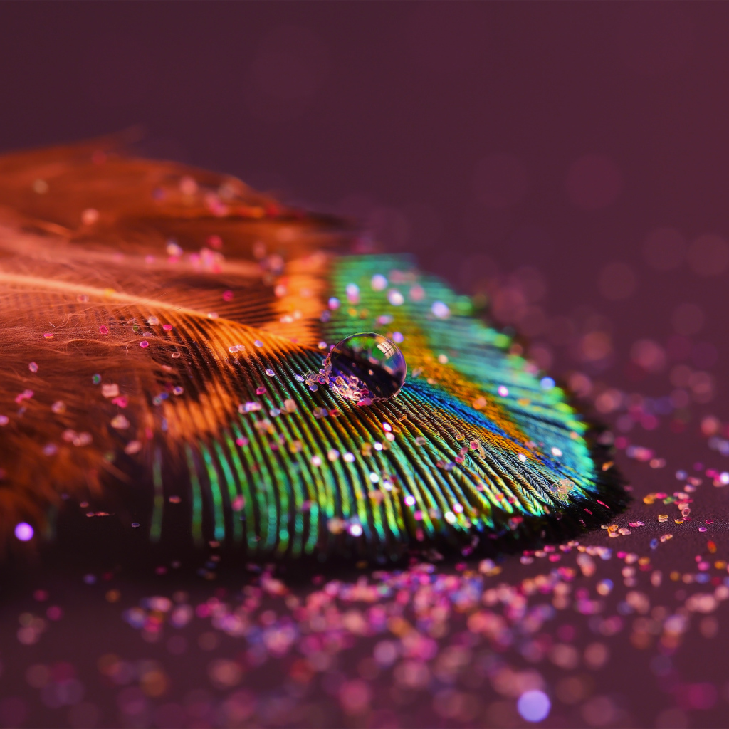 Красивое перо птицы