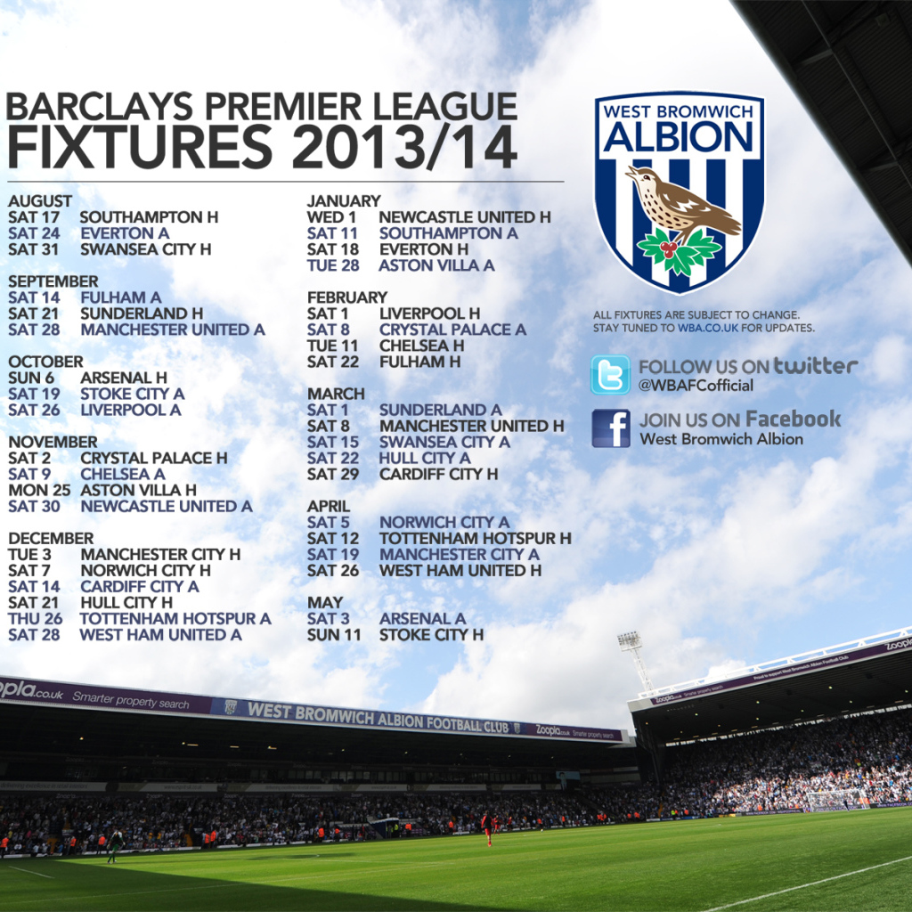 Возлюбленный футбольный клуб Вест Бромвич Альбион