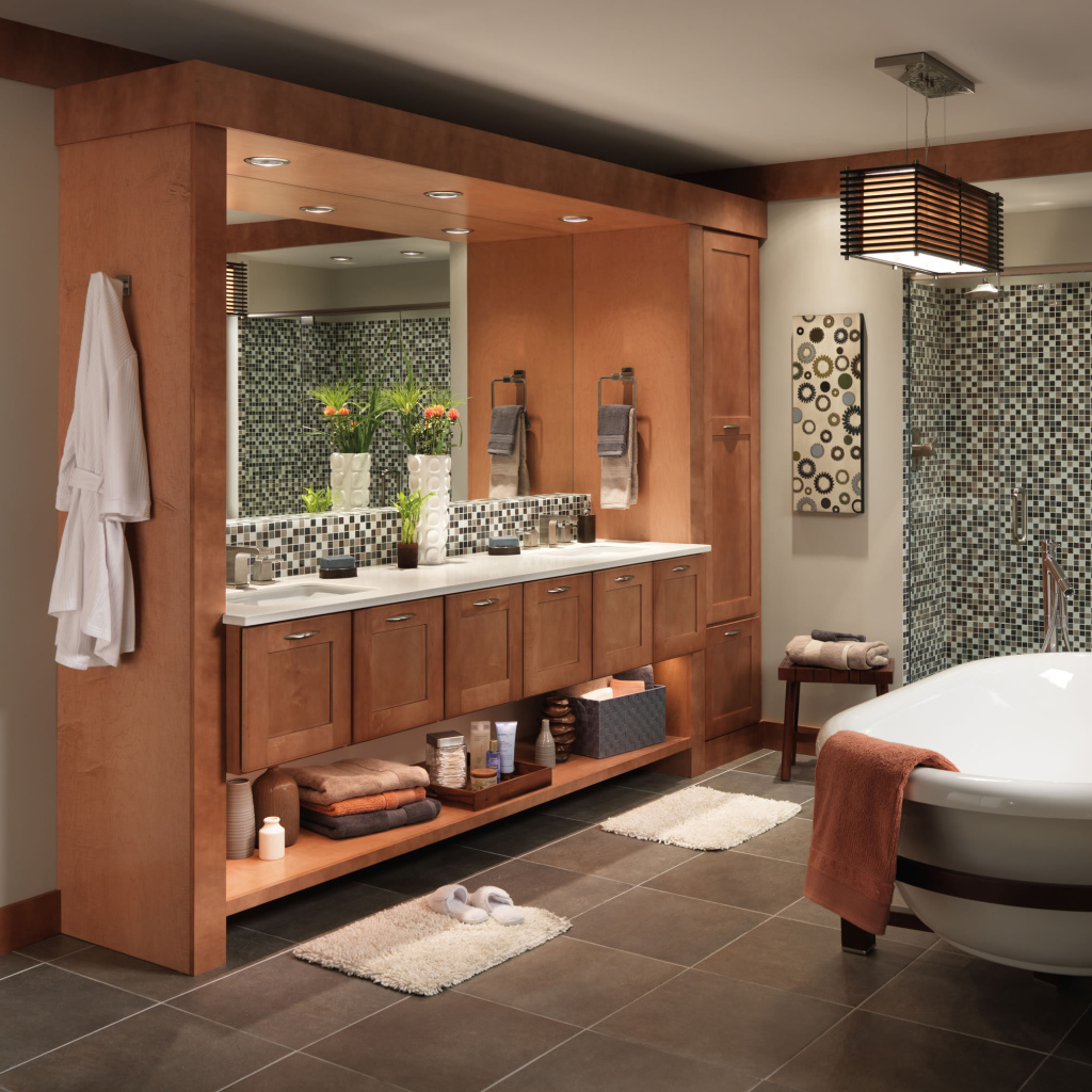 Шкафы с зеркалом для ванной