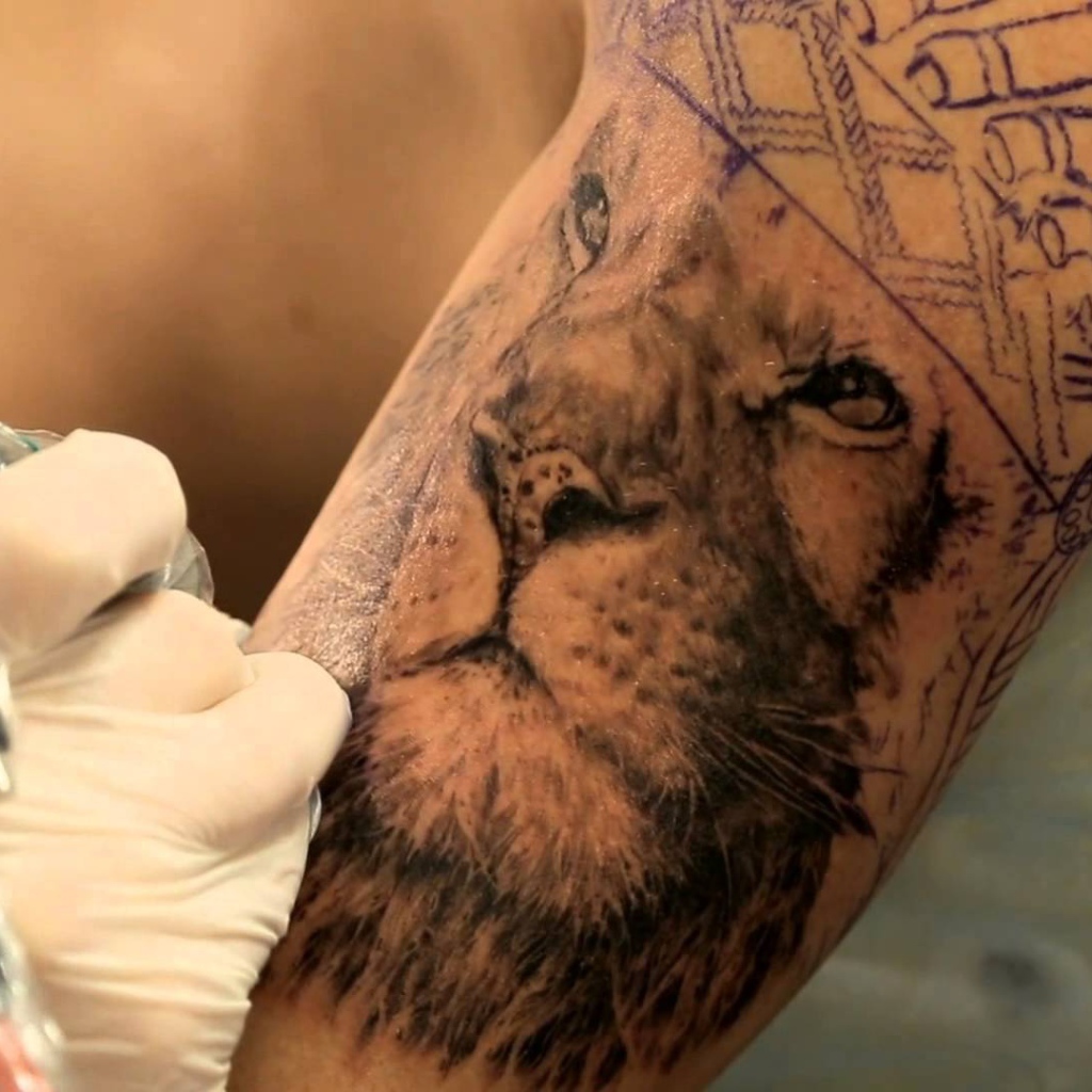 Создание мужской тату