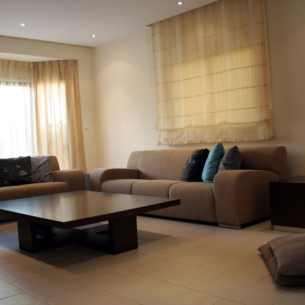 Приглушенный свет в гостиной