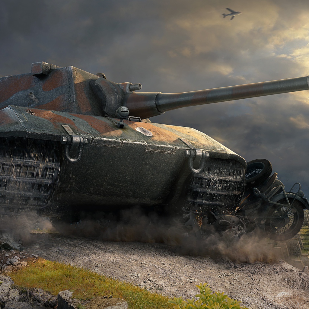 Танк E 100 из игры World of tanks