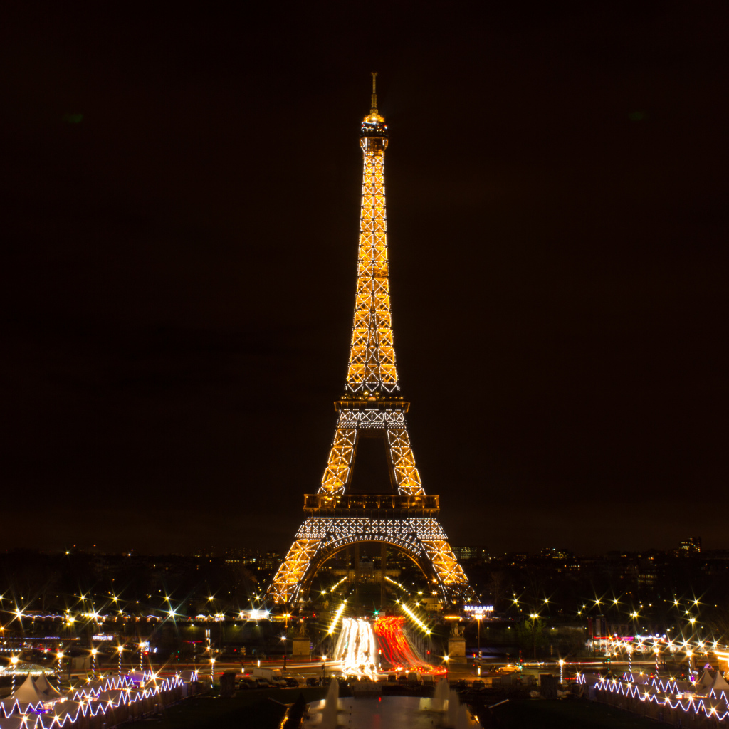 Эйфелева Башня в Париже Зима 2014