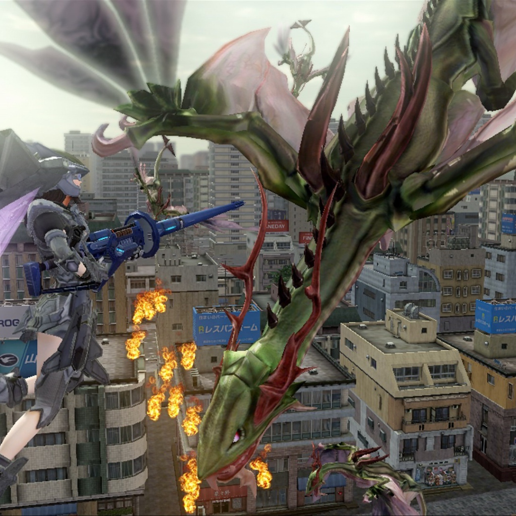 Бой в игре Earth defense force 2025