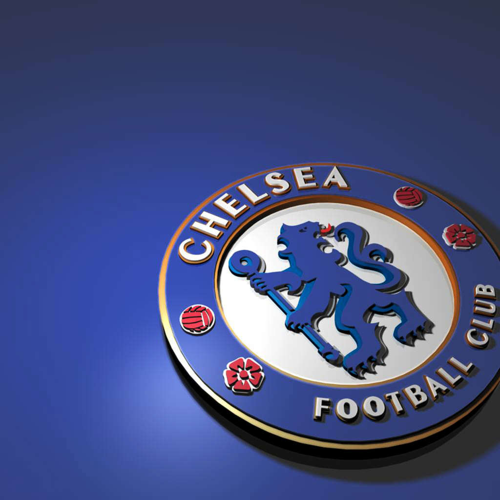 Футбольный клуб Челси логотип на синем фоне