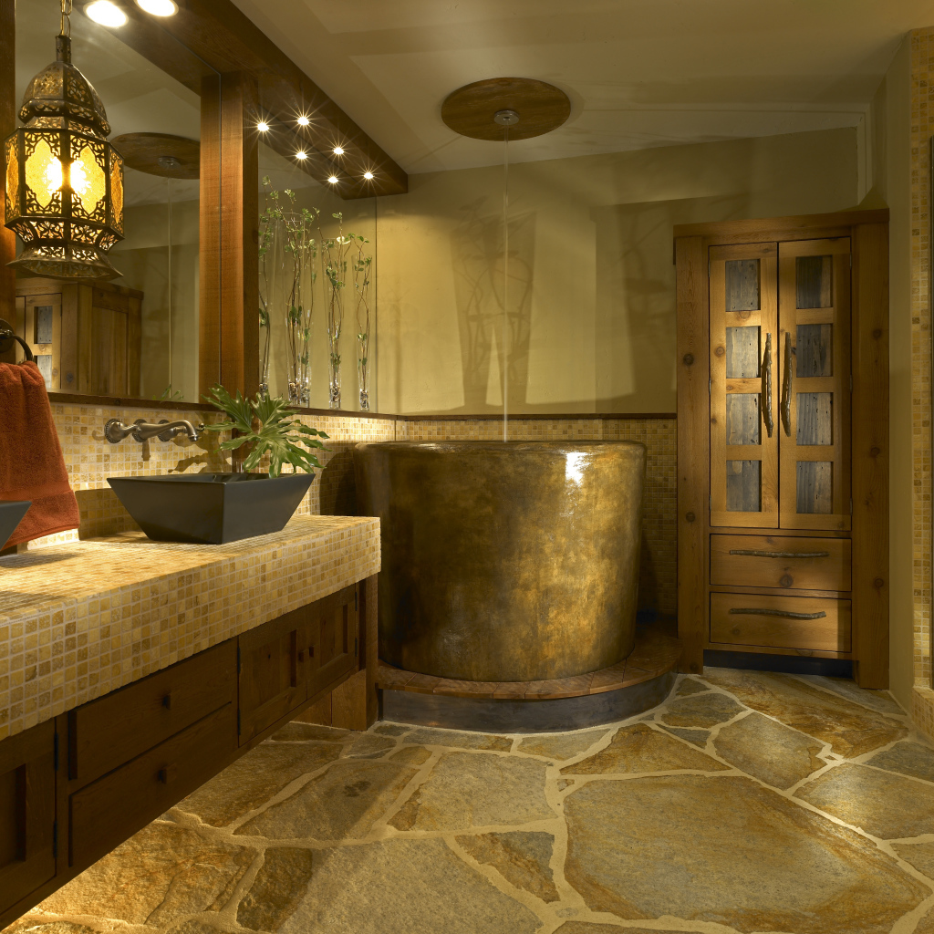 Золотая ванная комната