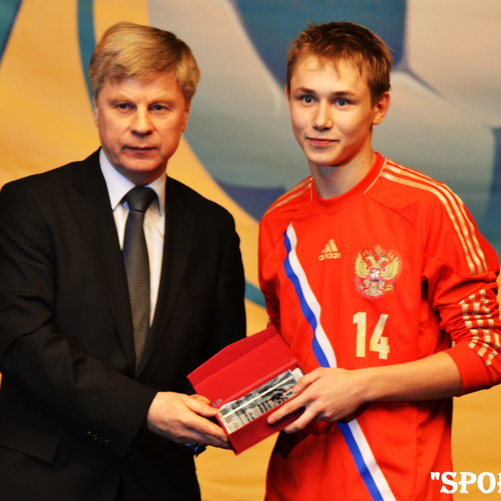 Юный футболист сборной России Дмитрий Ефремов