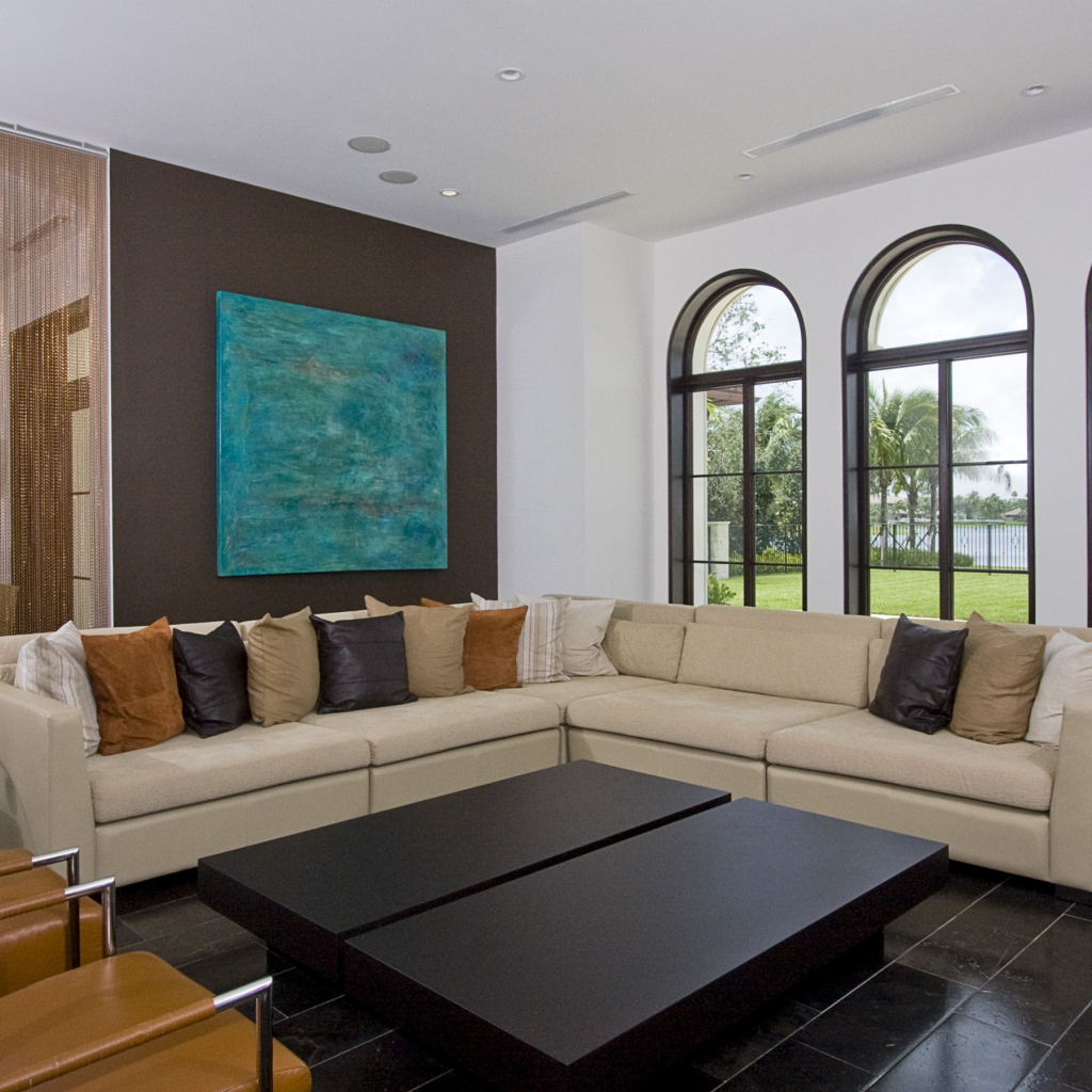 Гостиная в загородном доме