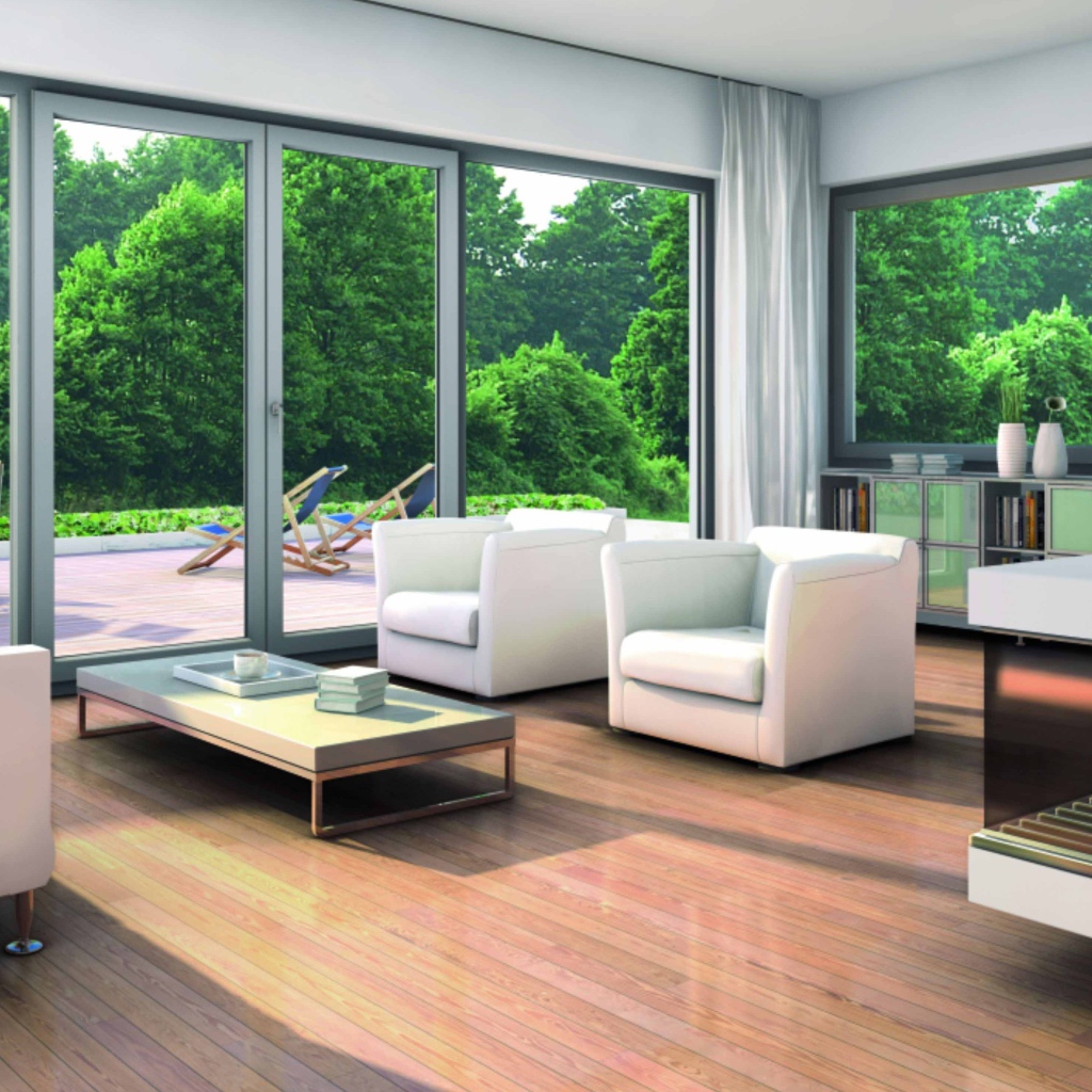 Гостиная в доме на природе