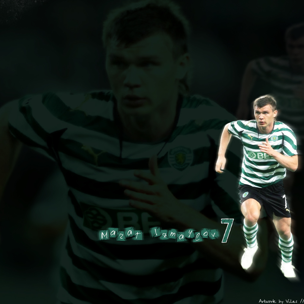 Игрок Спортинга Марат Измайлов на поле