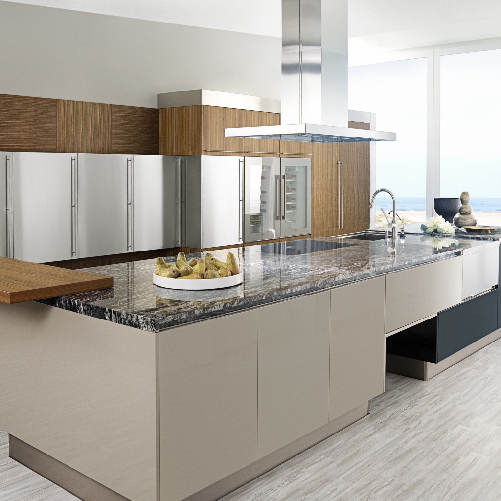 Много пространства в кухне