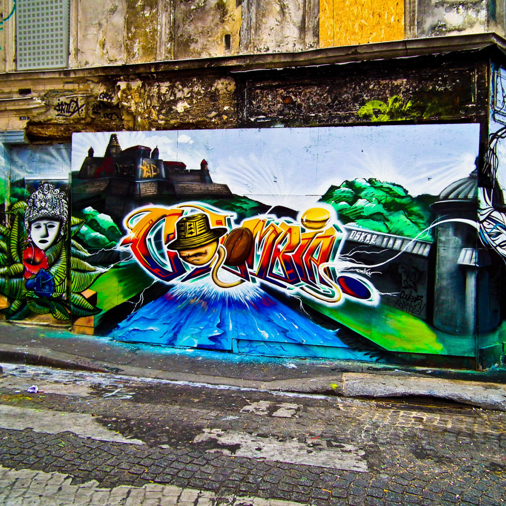 Многоцветное граффити