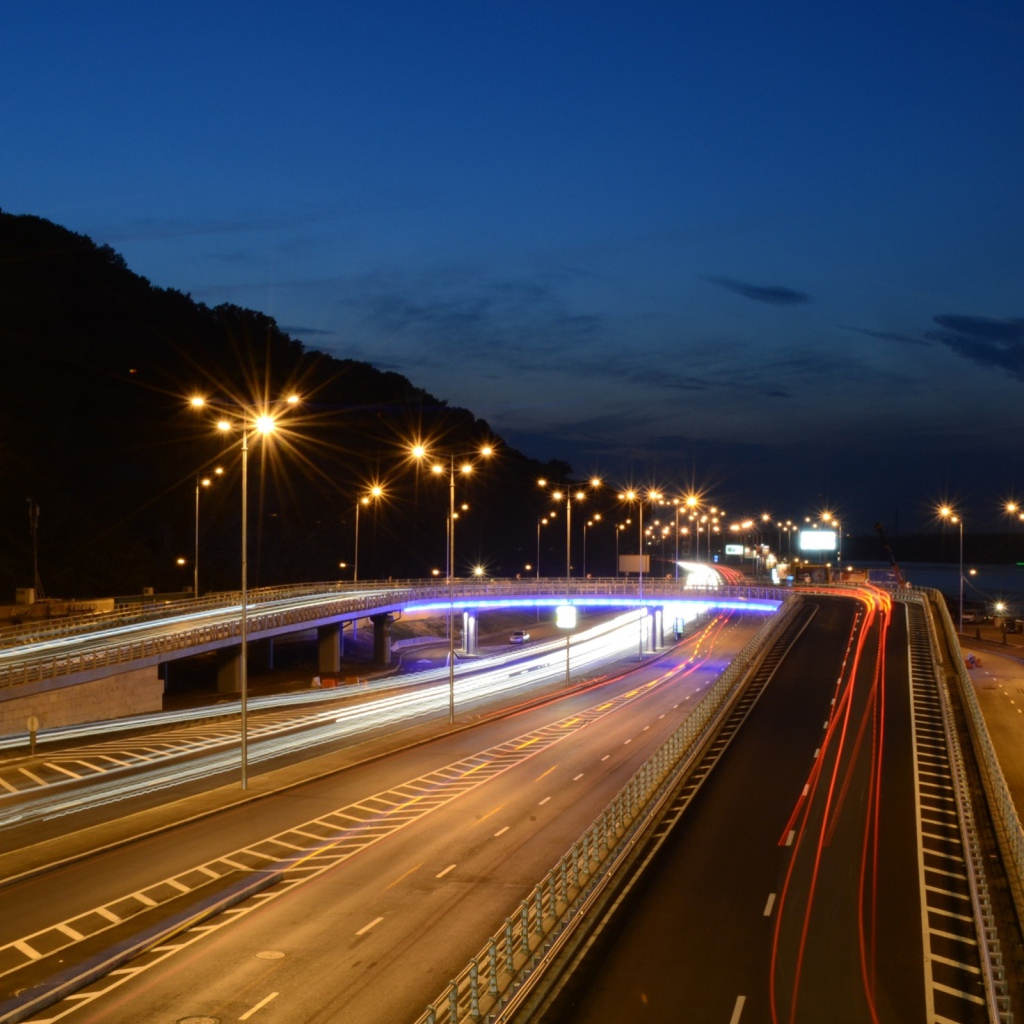 Ночные огни Киева