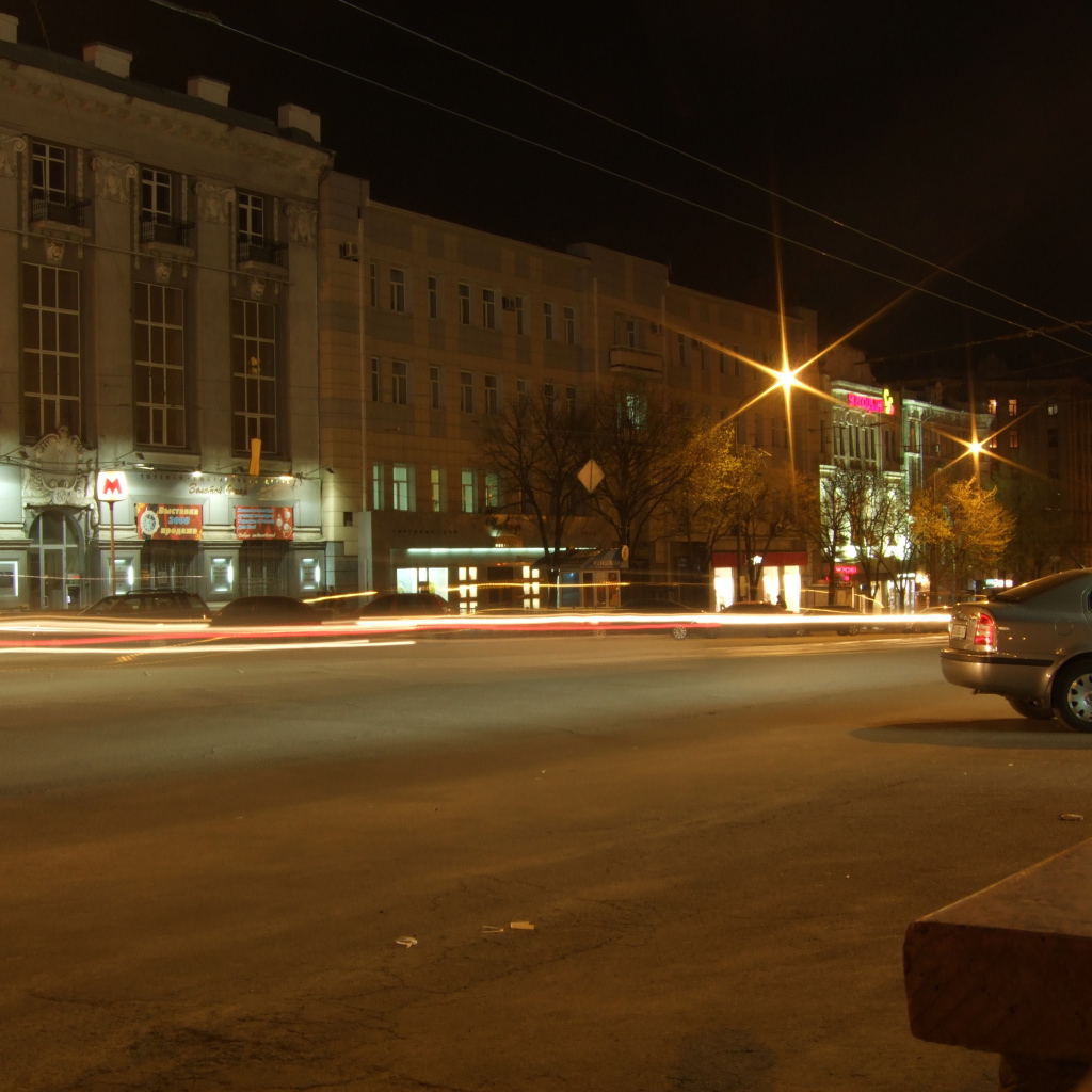 Ночное движение в Харькове