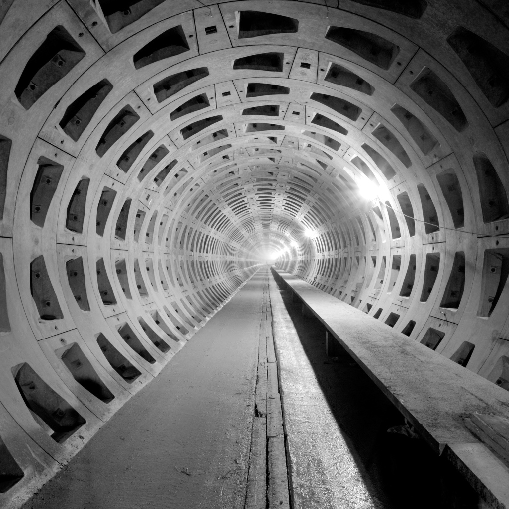 Фотография подземной галереи