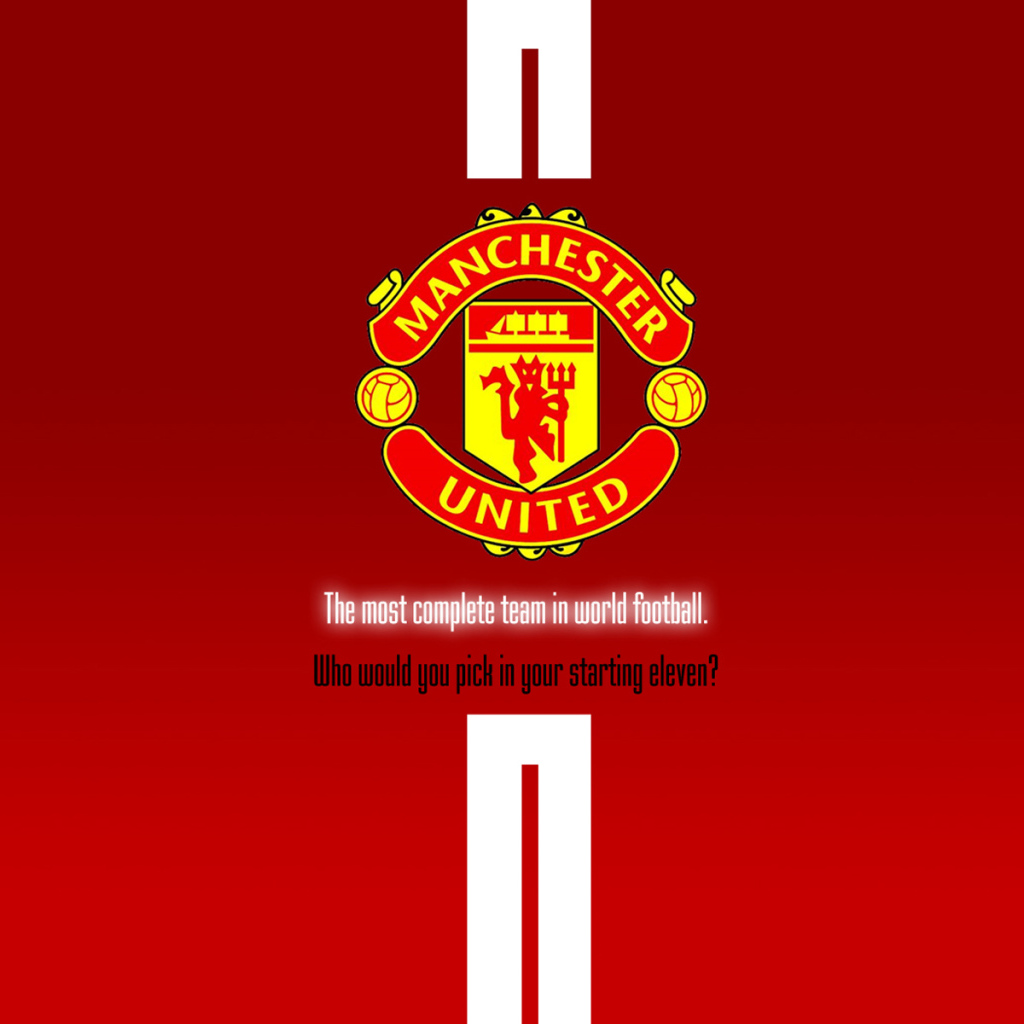 Возлюбленная футбольная команда Англии Манчестер Юнайтед