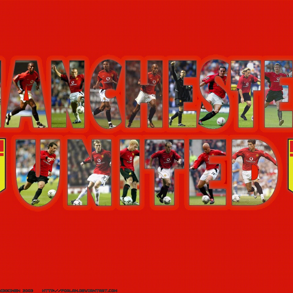 Знаменитая команда Манчестер Юнайтед