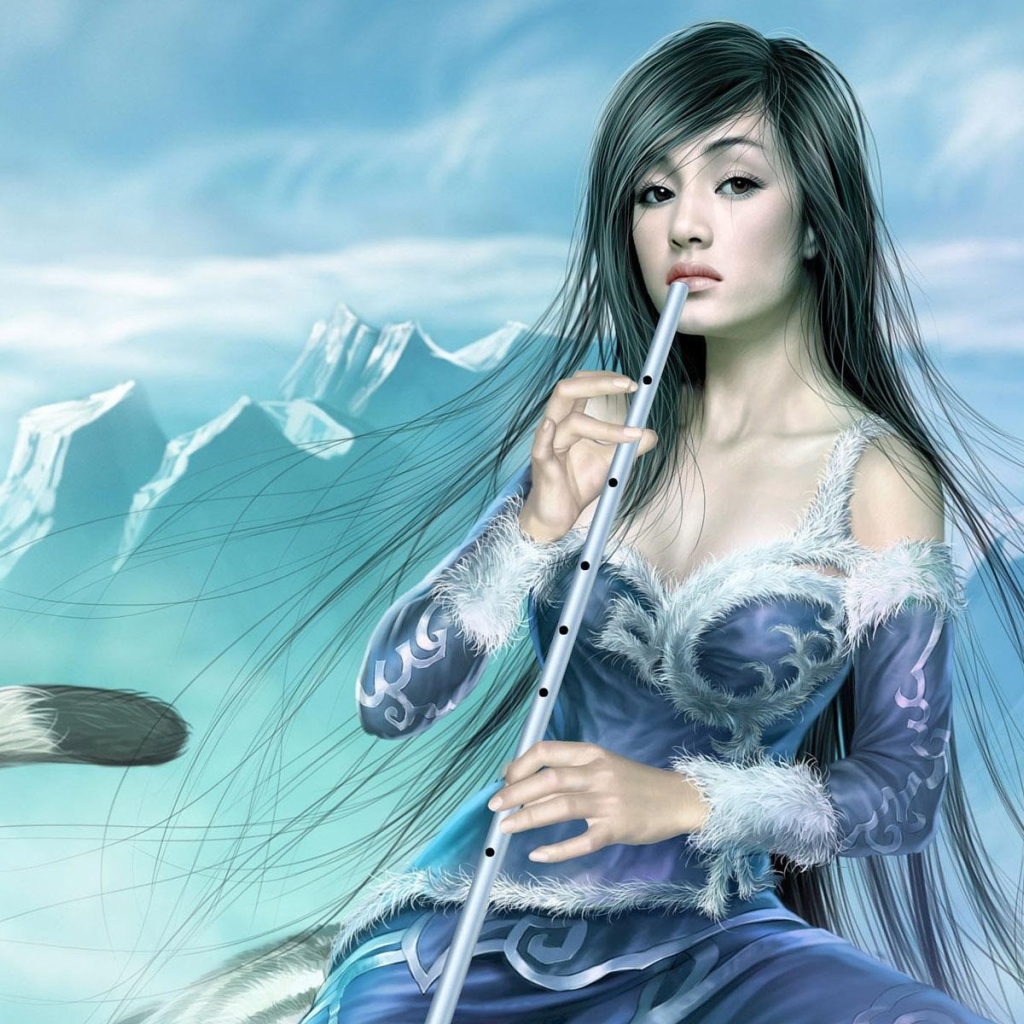 Девушка с флейтой