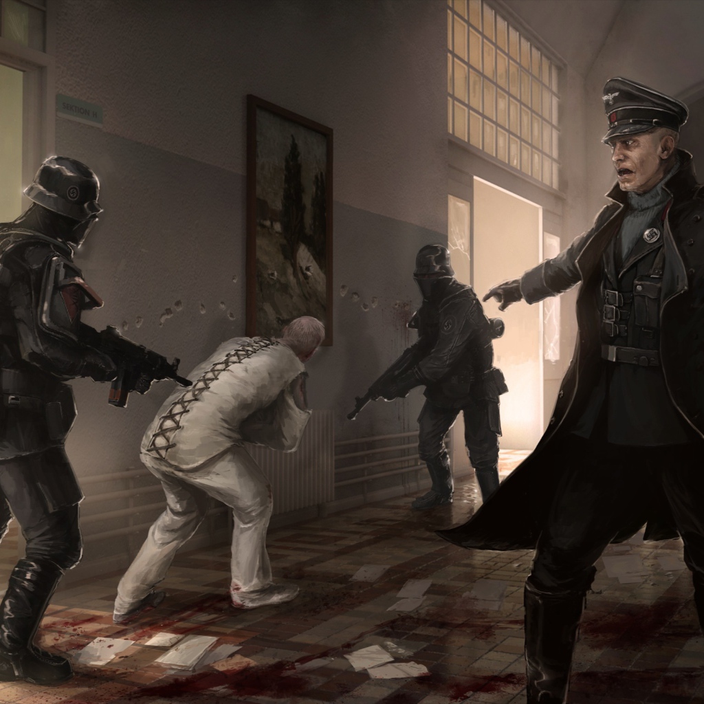 Сцена в игре Wolfenstein the new order