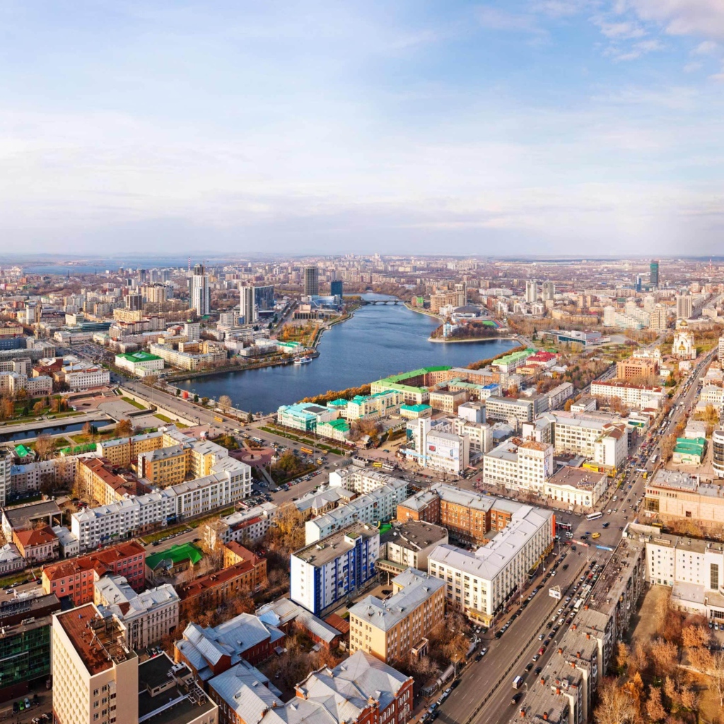 Вид сверху на Киев