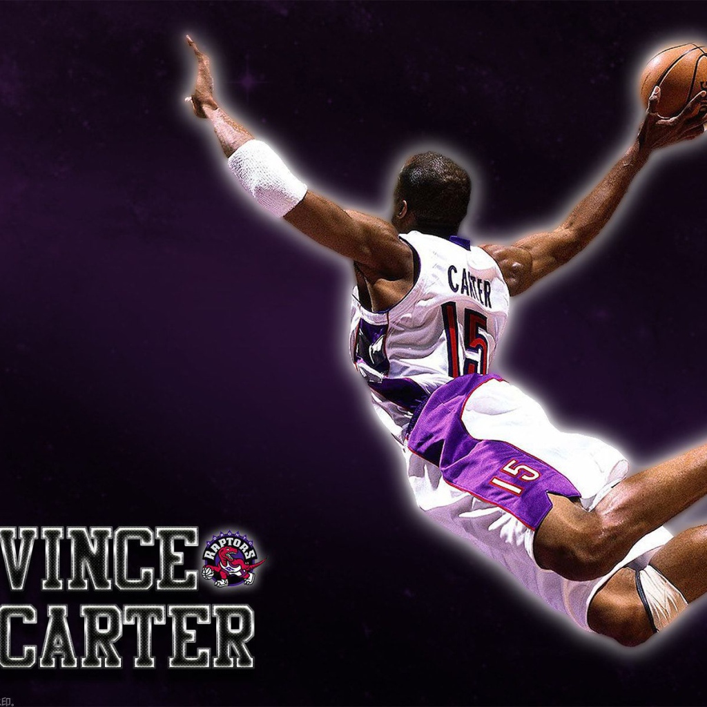 Винс Картер летает по баскетбольной площадке