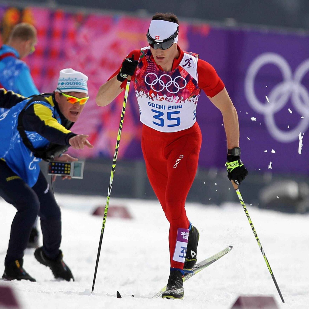 Обладатель двух золотых медалей швейцарский лыжный гонщик  Дарио Колонья 