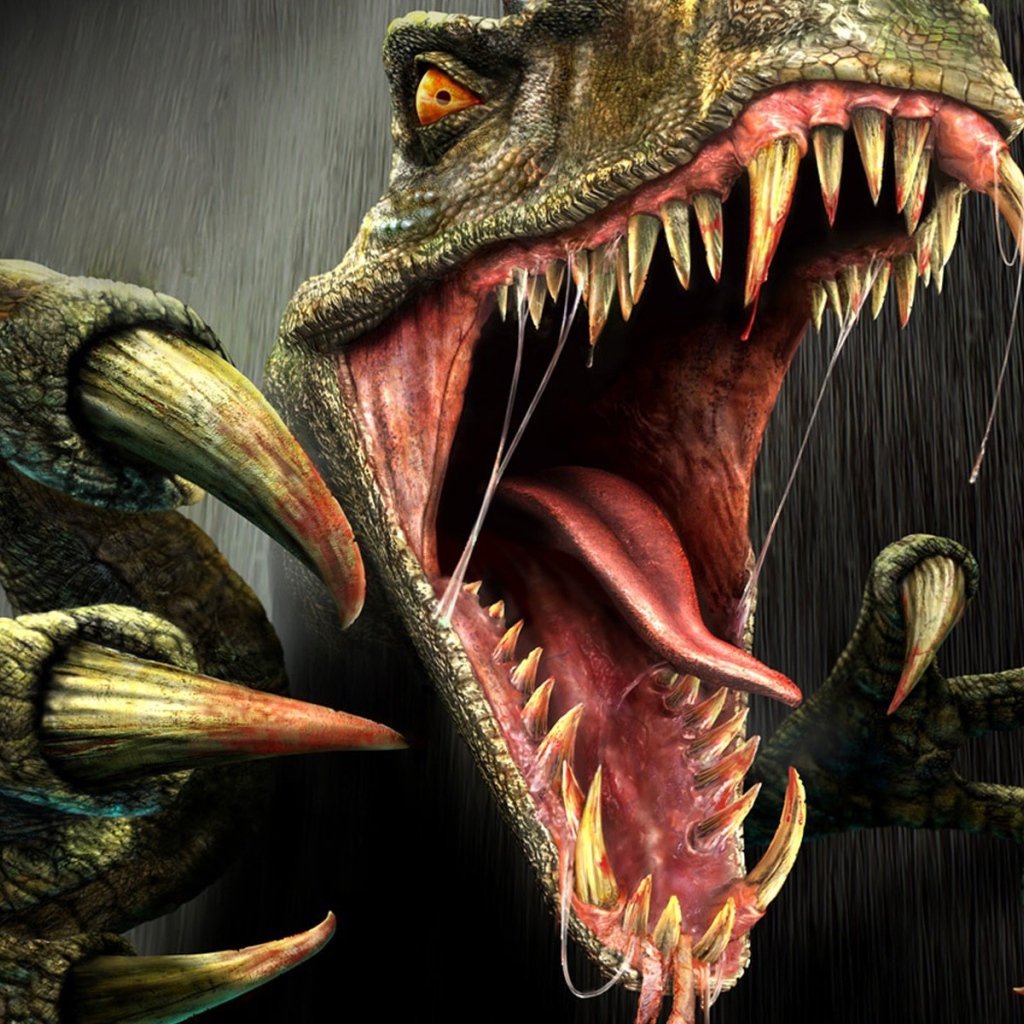 Зубастая пасть динозавра