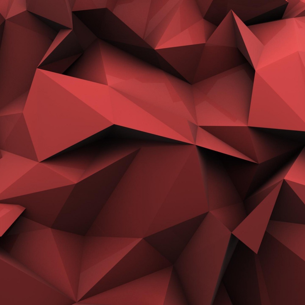 3Д структура красного цвета, абстракция