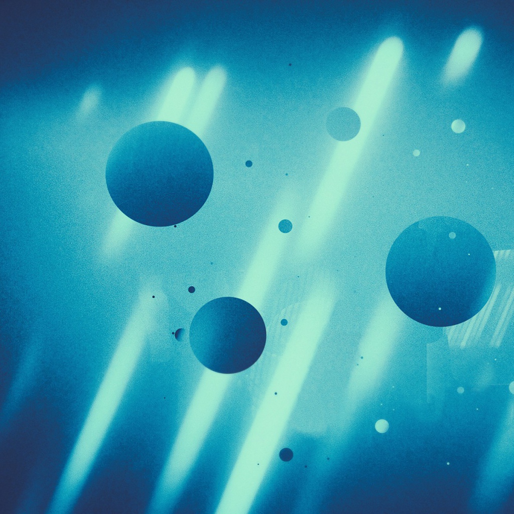 Абстрактные голубые сферы