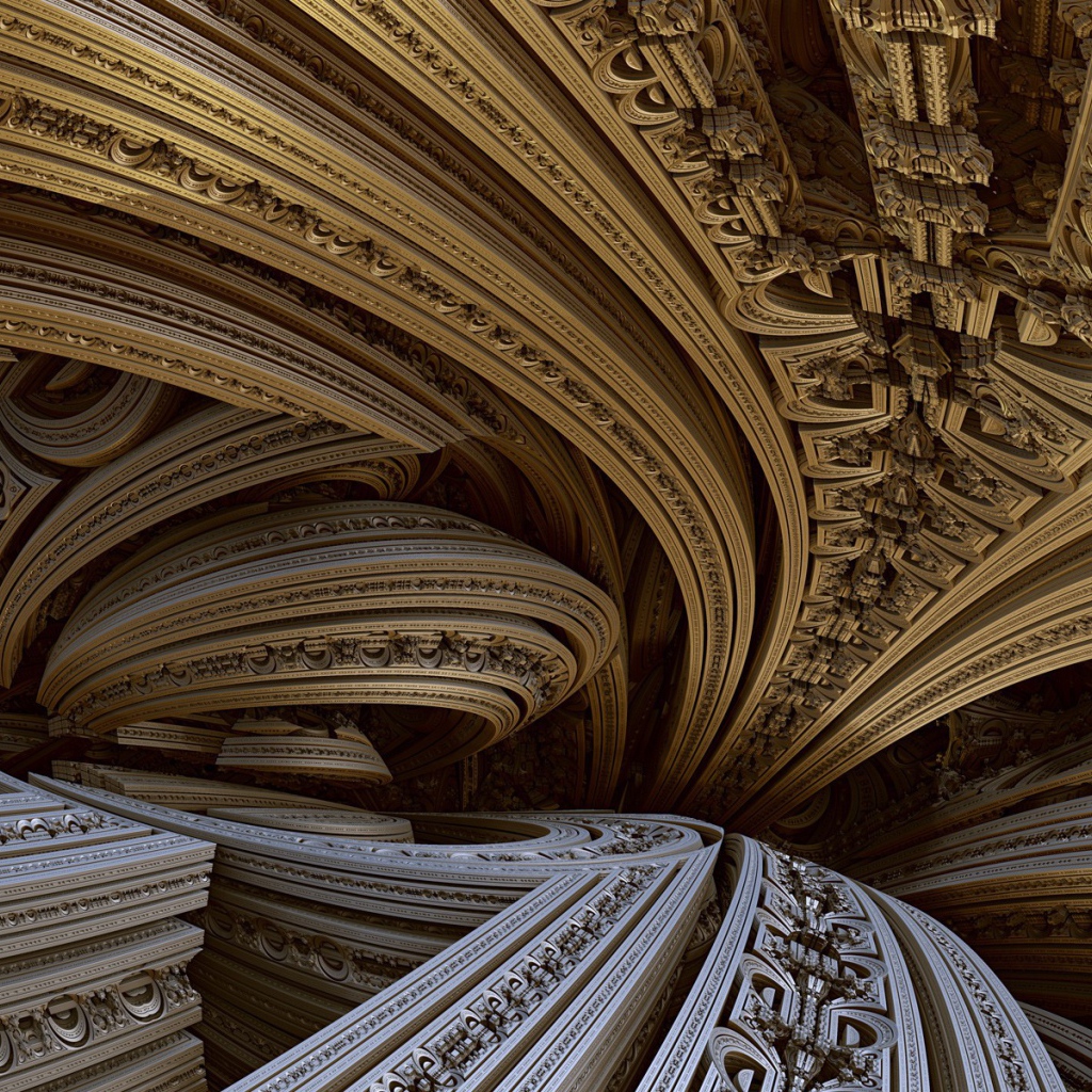 Абстрактные орнаменты в виде резьбы