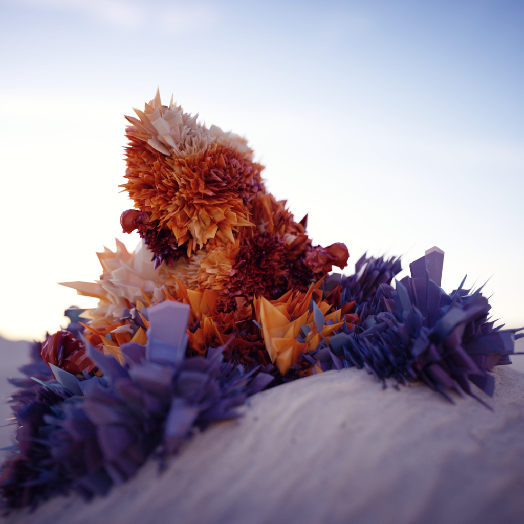 Абстрактная структура на песке