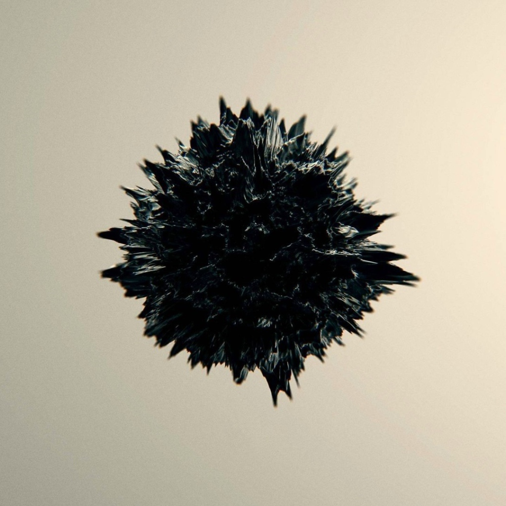 Черный абстрактный сгусток