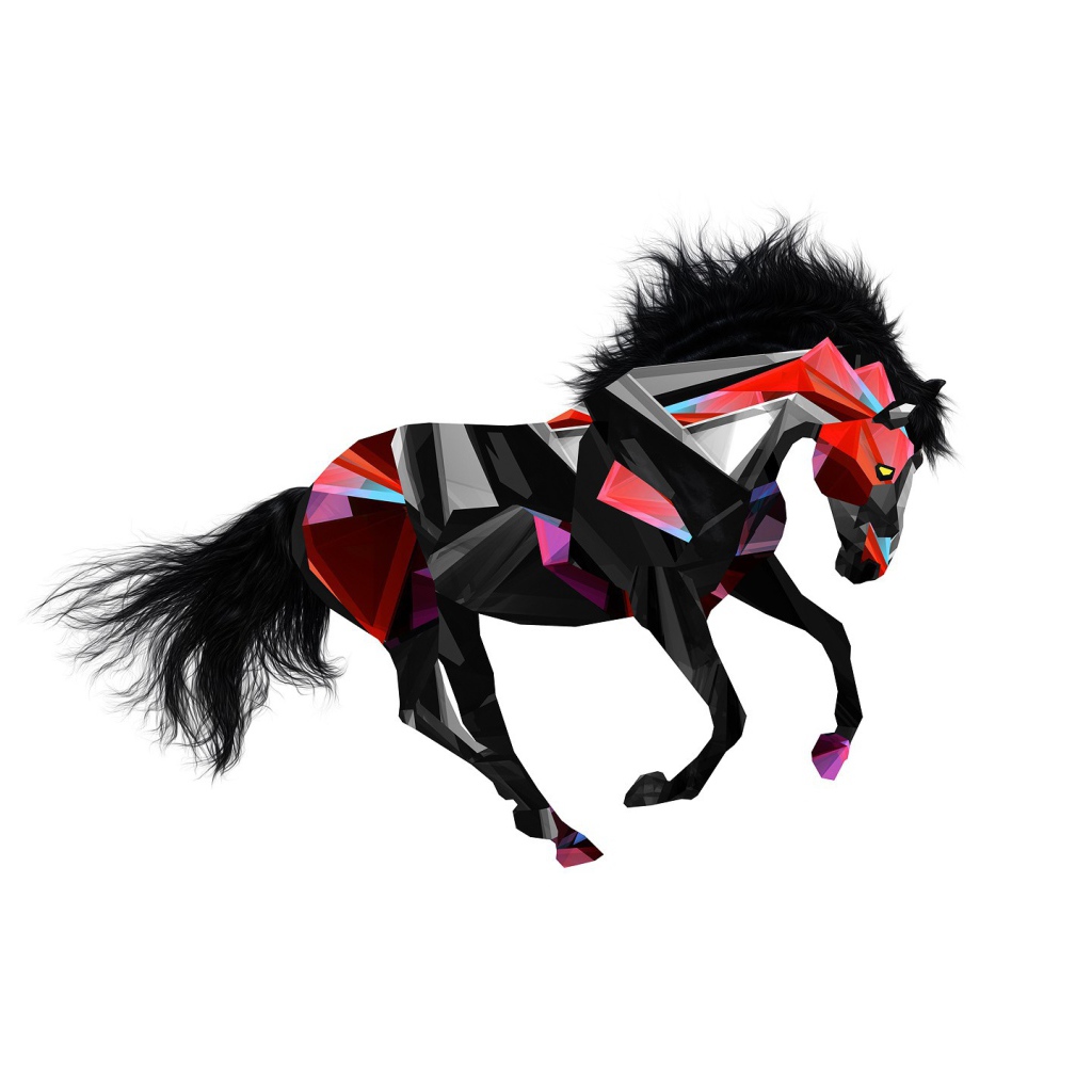 Черный конь, 3-Д графика