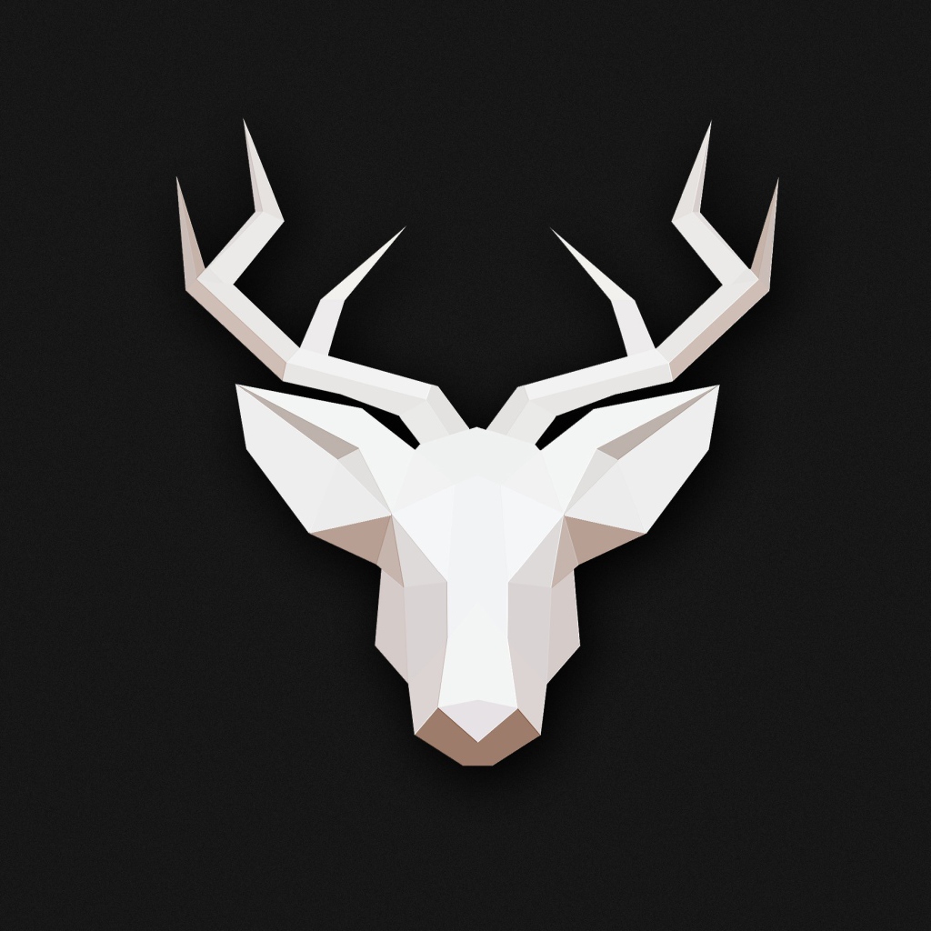 Голова оленя, 3-Д графика