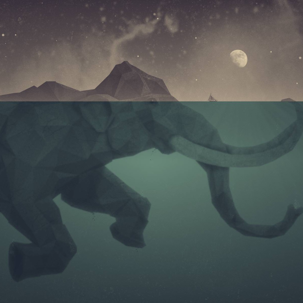 Слон в море, 3Д графика