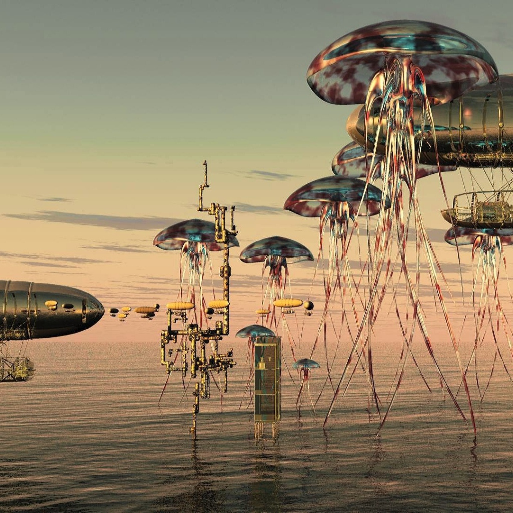 Летающие медузы среди дирижаблей